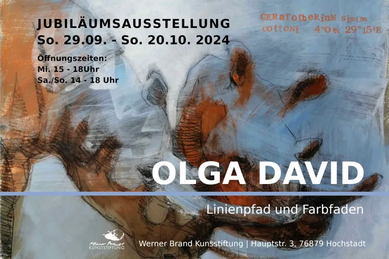 Bild: Jubiläumsausstellung von Olga David in der Werner Brand Kunststiftung