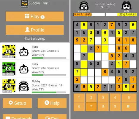 Bild: App-Vorstellung: Sudoku 1on1 – Spiele Sudoku interaktiv gegen andere Spieler