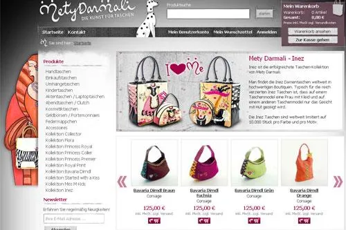 Neuer Online-Shop der Taschenkünstlerin Mety Darmali Bild: Neuer Online-Shop der Taschenkünstlerin Mety Darmali