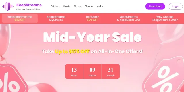 Bild: Entfessle riesige Ersparnisse mit KeepStreams: Der große Mid-Year Sale ist da!