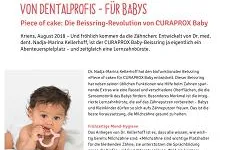 Bild: VON DENTALPROFIS - FÜR BABYS Piece of cake: Die Beissring-Revolution von CURAPROX Baby