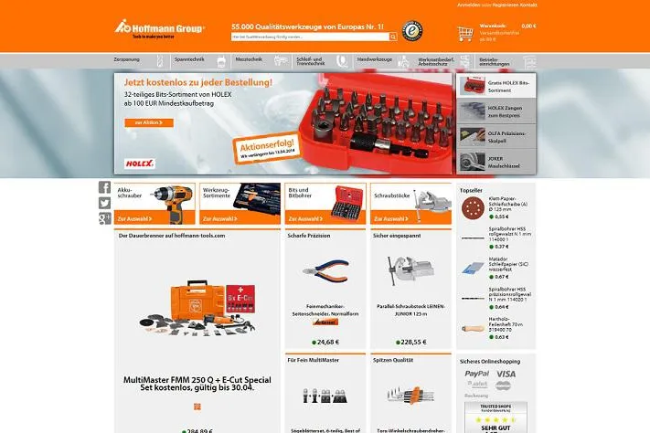 Hoffmann Group entwickelt Privatkundenshop weiter Bild: Hoffmann Group entwickelt Privatkundenshop weiter