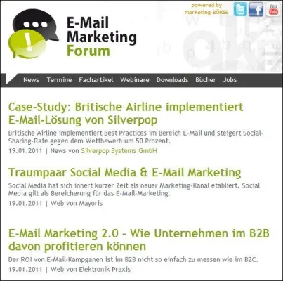 Neues Online-Portal zu E-Mail-Marketing Bild: Neues Online-Portal zu E-Mail-Marketing