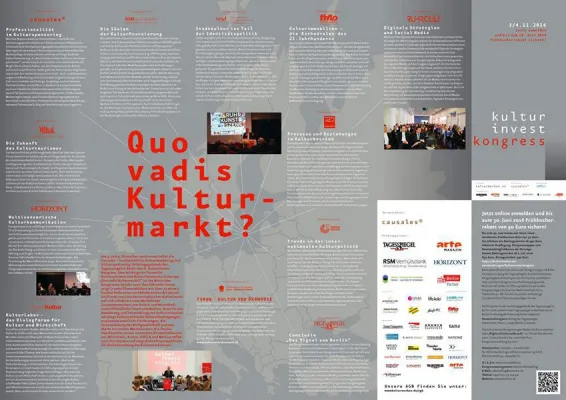 Achter KulturInvest-Kongress am 03. und 04. November 2016 in Berlin Bild: Achter KulturInvest-Kongress am 03. und 04. November 2016 in Berlin