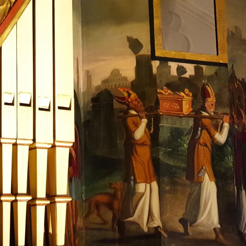 Die hölzerne Renaissance-Orgel von Schloss Wilhelmsburg