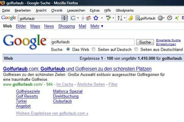 Bild: Google hilft Golfreisenden schneller ans Ziel zu kommen