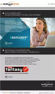 Bild: ARD Ratgeber und Radio Fantasy - Sound Refreshments 2014