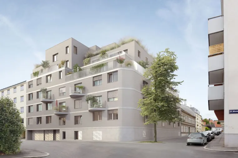 Bild: Dachgleiche in Wien Liesing: INVESTER United Benefits feiert Bauhöhepunkt beim nachhaltigen Wohnbauprojekt Kh: