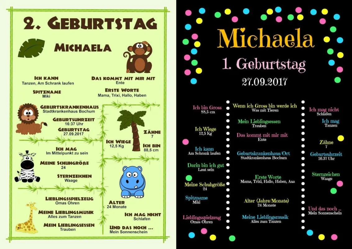 Zwei Meinsteintafeln als Muster