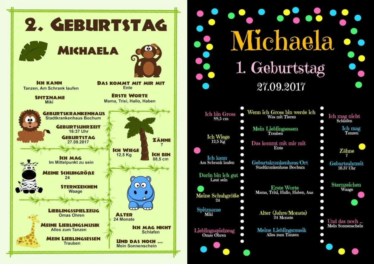 Zwei Meinsteintafeln als Muster