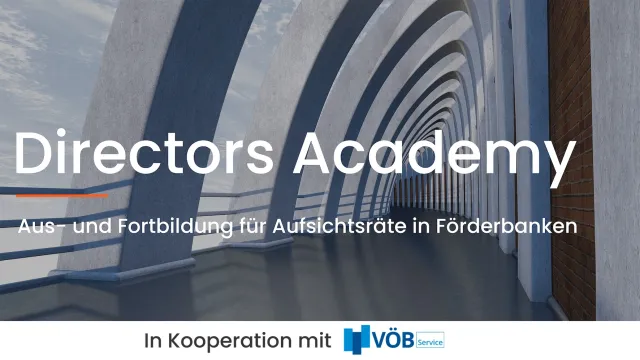 Bild: Neue Online-Qualifizierung für Aufsichtsräte in Förderbanken 