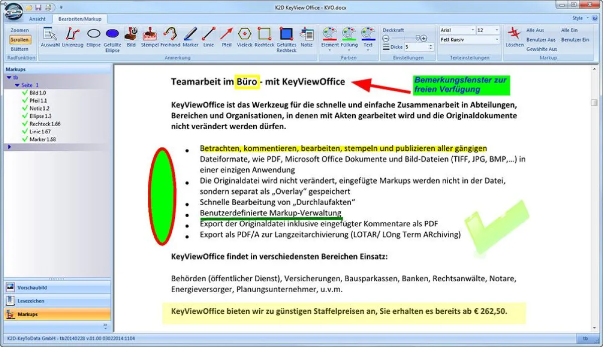 Sichere Zusammenarbeit mit Office-Dokumenten, die nicht verändert werden dürfen