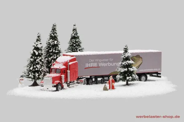 Bild: Christmas-Trucks: Stilvolle Peterbilt-Modelle im Maßstab 1:87 als Werbetruck