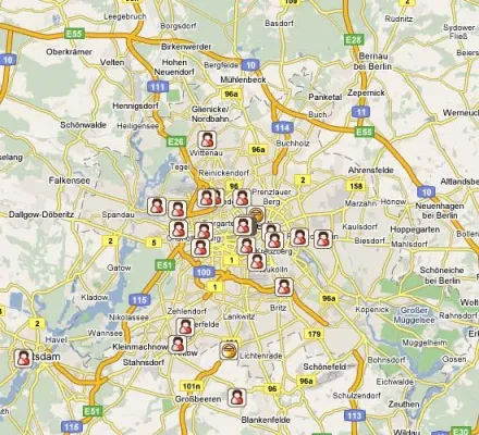 Bild: Eine interaktive Karte unterstützt ab sofort die Bemühungen von Künstlern sowie Veranstaltern und Händlern