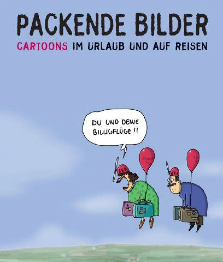 Packende Bilder Cartoons auf Reisen im Garten vom Kulturkaten