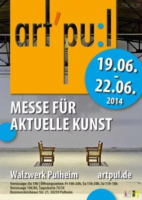 Bild: Die 4. art’pu:l 2014 (19. - 22. Juni 2014) im Walzwerk in Pulheim: Eine Kunstmesse mit außergewöhnlichen Flair