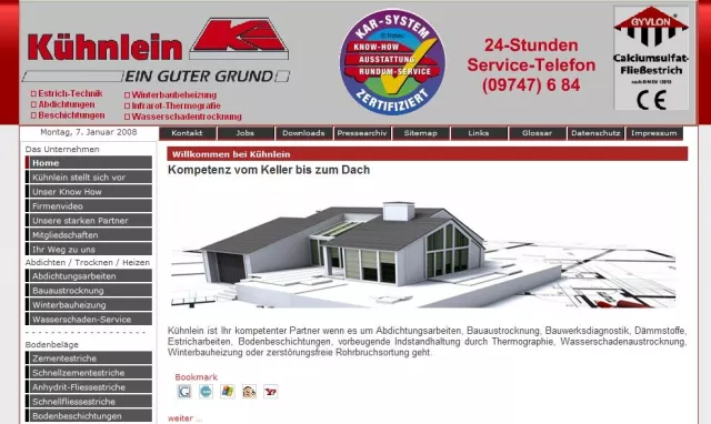 Neues Internetportal vom Spezialisten für Estriche und anderer Baudienstleistungen Bild: Neues Internetportal vom Spezialisten für Estriche und anderer Baudienstleistungen