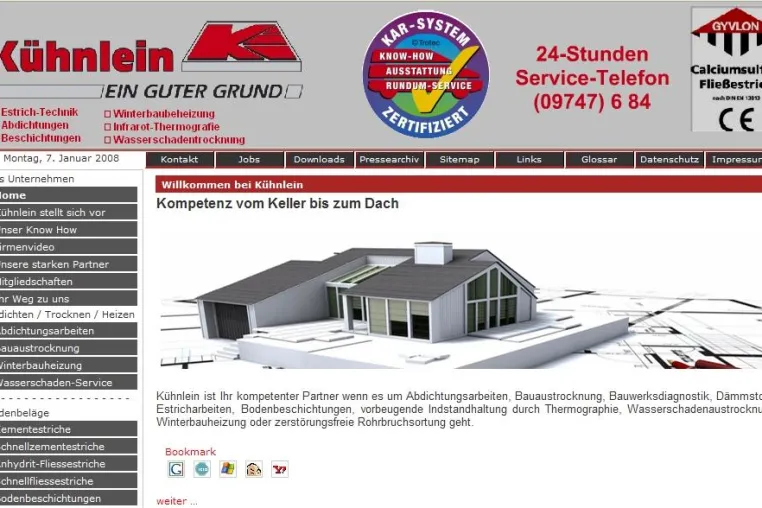 Neues Internetportal vom Spezialisten für Estriche und anderer Baudienstleistungen Bild: Neues Internetportal vom Spezialisten für Estriche und anderer Baudienstleistungen