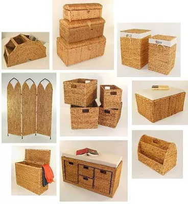 Bild: Neuer Online-Shop: Körbe, Truhen, Hocker und Pflanzkübel aus Wasserhyazinthe