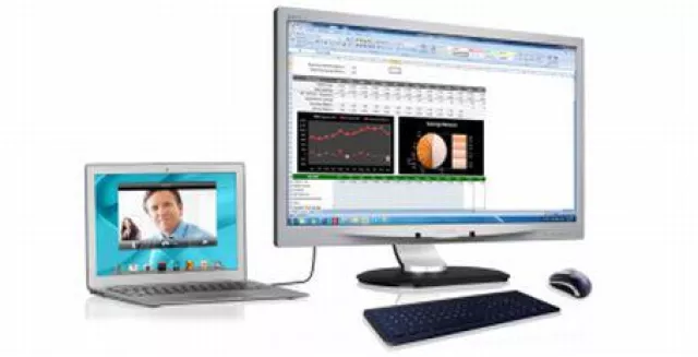 Bild: Dockingmonitor für Notebooks: die perfekte Desktop-Erweiterung mit nur einem Kabel