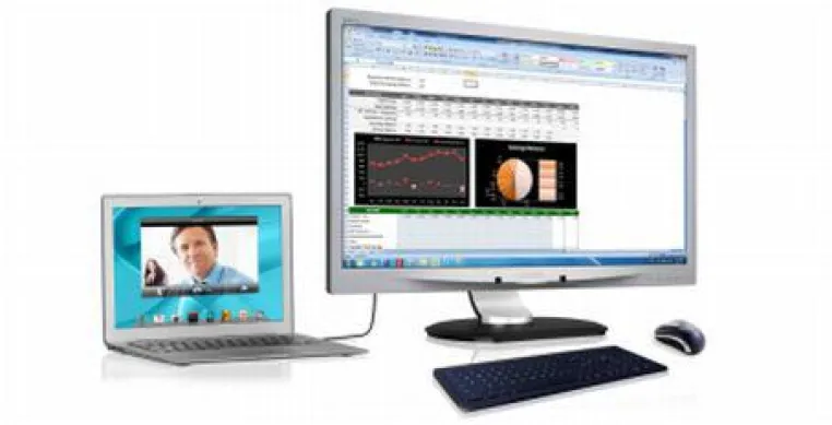 Dockingmonitor für Notebooks: die perfekte Desktop-Erweiterung mit nur einem Kabel Bild: Dockingmonitor für Notebooks: die perfekte Desktop-Erweiterung mit nur einem Kabel