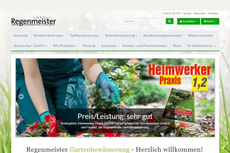Bild: Regenmeister startet Gartensaison 2021