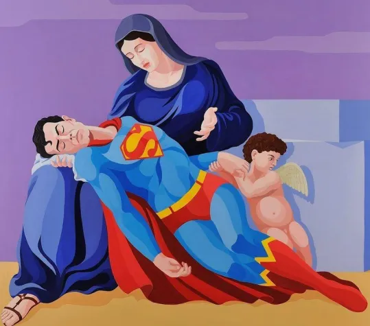 Banksys Waffen, Superman & mehr in der Münchner Residenz Bild: Banksys Waffen, Superman & mehr in der Münchner Residenz