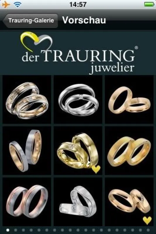 iPhone-App Trauring - Galerie