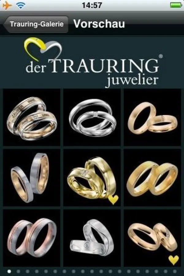 iPhone-App Trauring - Galerie