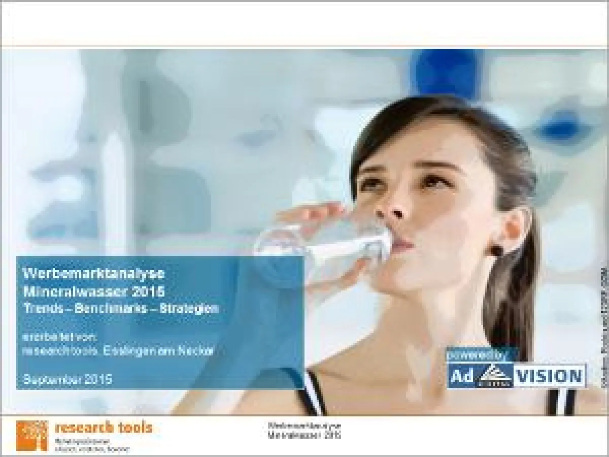 Werbemarktanalyse Mineralwasser 2015