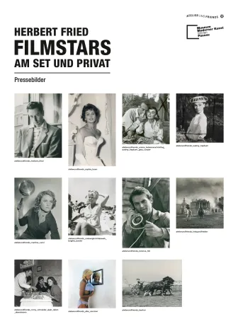 Bild: Herbert Fried. Filmstars am Set und privat