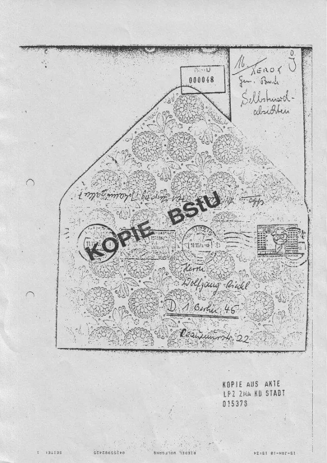 Stasi im Verfolgungswahn