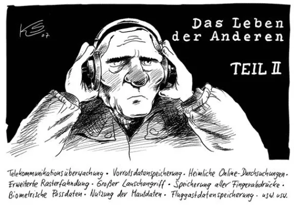 Bild: Linke Medienakademie präsentiert Karikaturen von Klaus Stuttmann