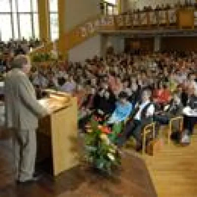 Bild: Klippert bei Klett – und beim Symposion Lernen lernen