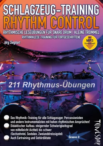 Bild: Schlagzeug-Training – Rhythm Control – wie Musiker lernen auch komplexe Rhythmen zu meistern