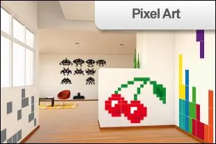 Bild: Pixel-Art im Wandtattoo Shop Beiwanda