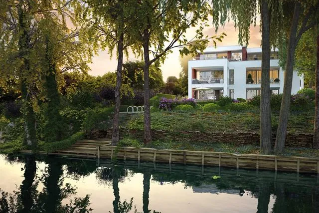 Bild: PROJECT Immobilien beginnt mit dem Bau für gehobene Stadtvilla am Brabandkanal in Hamburg-Alsterdorf