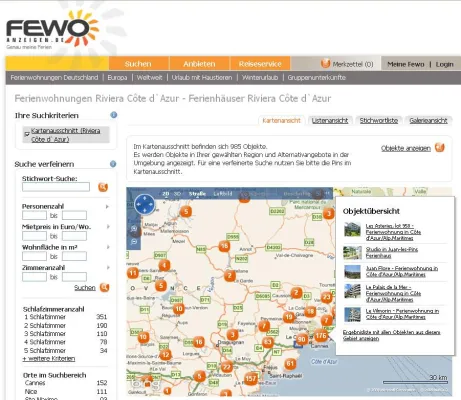 Bild: Relaunch Fewoanzeigen.de - Ausgefeilte Suche, umfassender Service