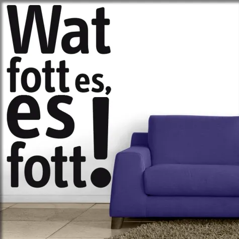 Bild: Jecke Wandtattoos - Kölle Alaaf