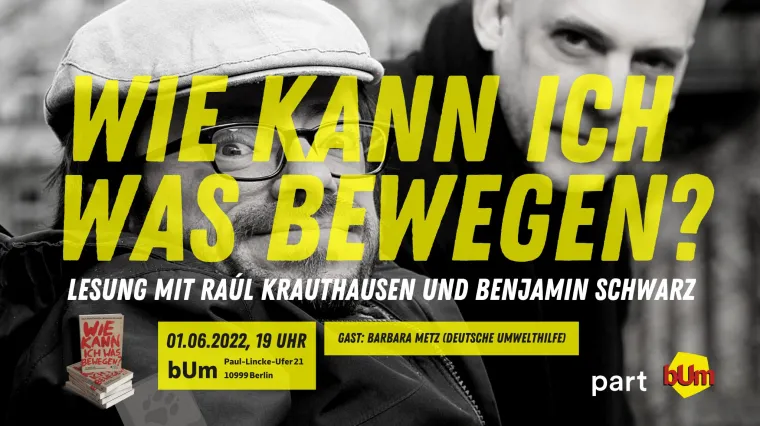 Bild: Lesung und Live-Podcast mit Raúl Krauthausen und Benjamin Schwarz