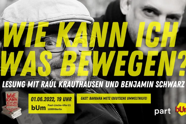 Lesung und Live-Podcast mit Raúl Krauthausen und Benjamin Schwarz Bild: Lesung und Live-Podcast mit Raúl Krauthausen und Benjamin Schwarz