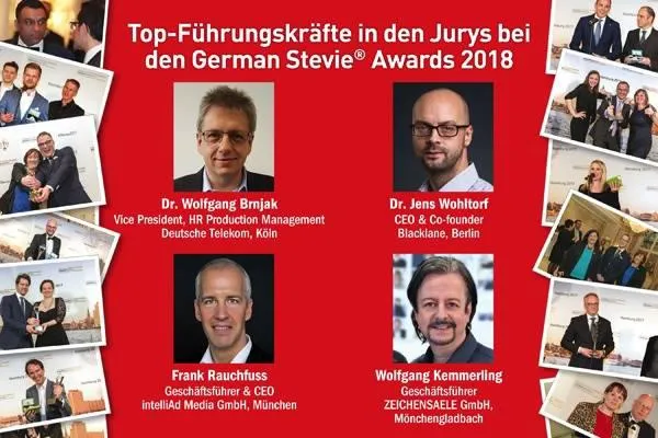 Stevie Awards geben Juryvorsitzende für German Stevie Awards 2018 bekannt Bild: Stevie Awards geben Juryvorsitzende für German Stevie Awards 2018 bekannt