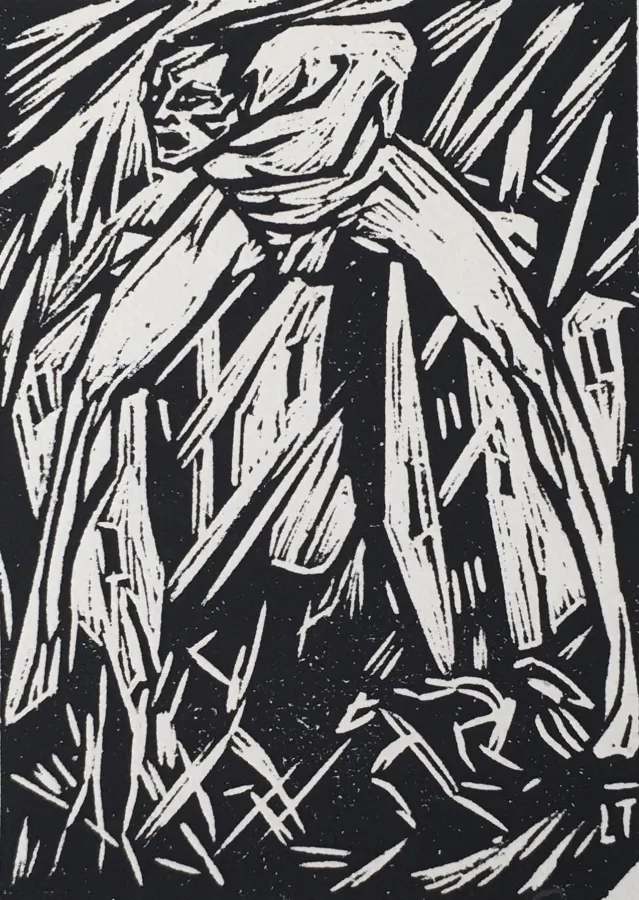 Leo Tilgner ?Kopf?, Holzschnitt, um 1920