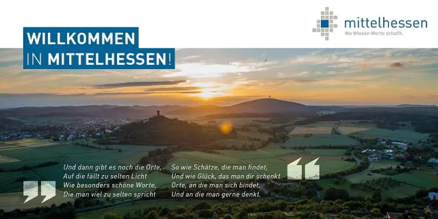Gedicht zum Einstecken: Regionalmanagement bringt Regions-Broschüre auf Basis des Mittelhessen-Films heraus Bild: Gedicht zum Einstecken: Regionalmanagement bringt Regions-Broschüre auf Basis des Mittelhessen-Films heraus