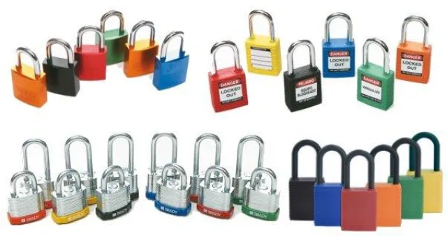 Bild: Sicherheitsschlösser für Lockout Verriegelungssysteme zur Absicherung von Industriemaschinen