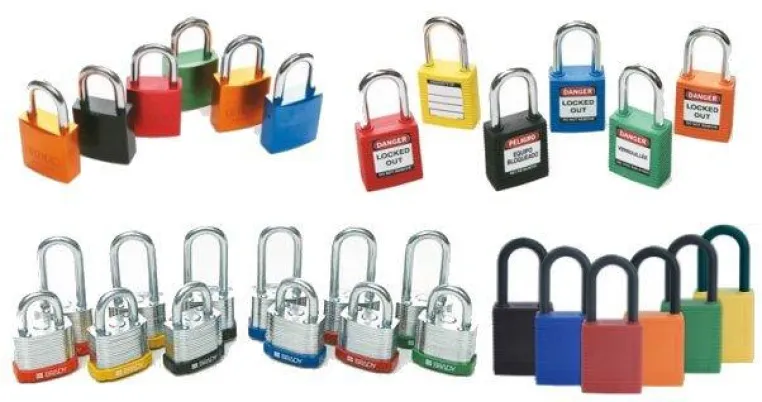Sicherheitsschlösser für Lockout Verriegelungssysteme zur Absicherung von Industriemaschinen Bild: Sicherheitsschlösser für Lockout Verriegelungssysteme zur Absicherung von Industriemaschinen
