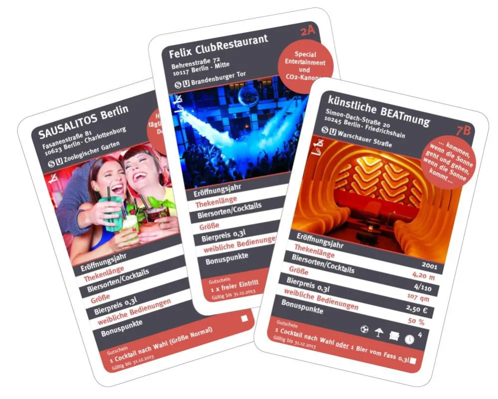 Spielkarten im Berliner Kneipenquartett