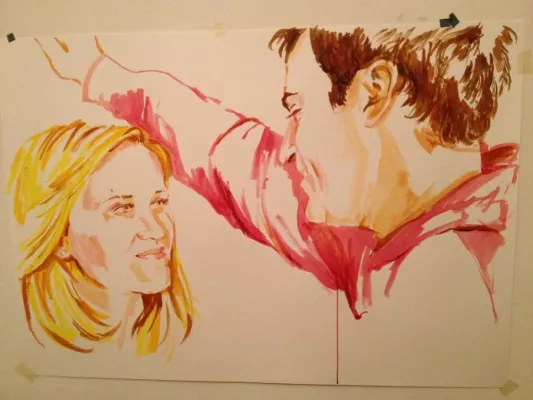 Neue Werke von Britta Meins im Hamburger Bistro „GOOT“ Bild: Neue Werke von Britta Meins im Hamburger Bistro „GOOT“