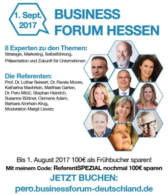 Bild: Acht Experten sprechen beim Business Forum Hessen über Zukunft für Unternehmen
