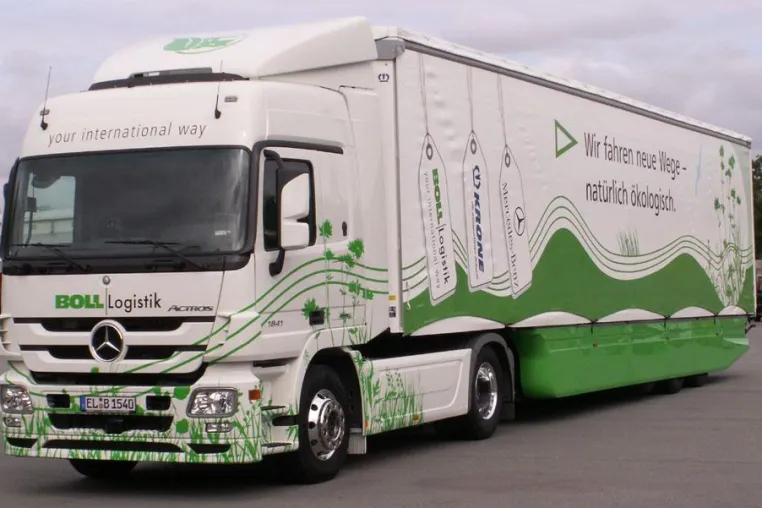 Bild: 12 Prozent Diesel eingespart - BOLL zieht positive Zwischenbilanz beim Umwelt-Truck